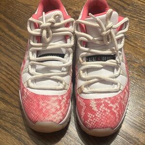 Julia Jordan Pink and White Sneakers